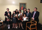Stockton Harmony Students Performs at Venezuelan Consulate in San Francisco