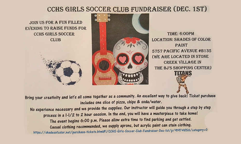 CCHS Girls Soccer Club Fundraiser