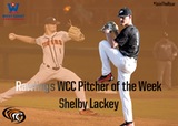 Lackey Earns WCC Pitcher of the Week