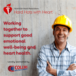 American Heart Association and Local Sponsor Collins Electrical Company Tackle Mental Well-being Among Craftworkers with Hard Hats with Heart Initiative