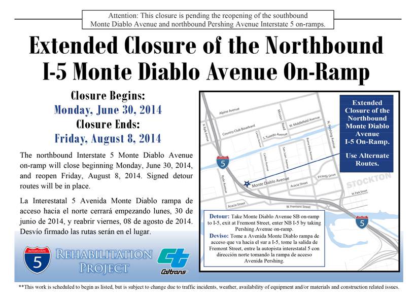 Monte Diablo Avenue On and Off-ramps are Now Open!