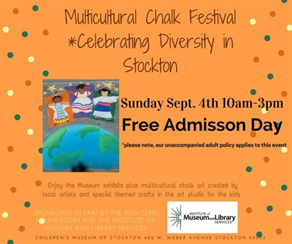 Multicultural Chalk Festival at Children's Museum of Stockton