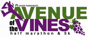 9th Annual Kaiser Permanente Avenue of the Vines Half Marathon & 5K presented at Woodbrige Winery.