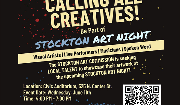 Stockton Arts Commission Calls on Local Talent for June 11 Art Night Event