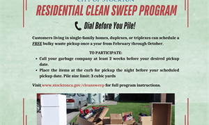 City of Stockton’s Residential Clean Sweep Program Returns – Schedule Your Free Pickup!