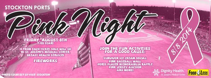 Ports’ Annual Pink Night Scheduled for Friday, August 8th
