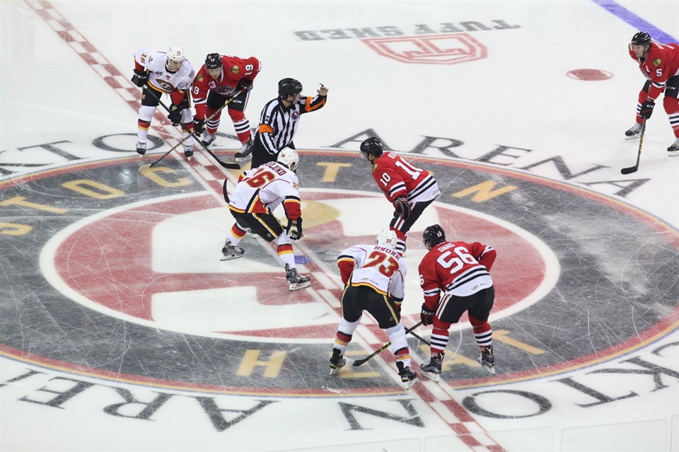 Stockton Heat Win First Ever Game in Blowout Fashion