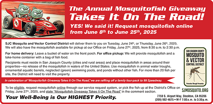The Annual Mosquitofish Giveaway